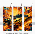 Classic muscle car 20oz stainless steel insulated tumbler drinkware