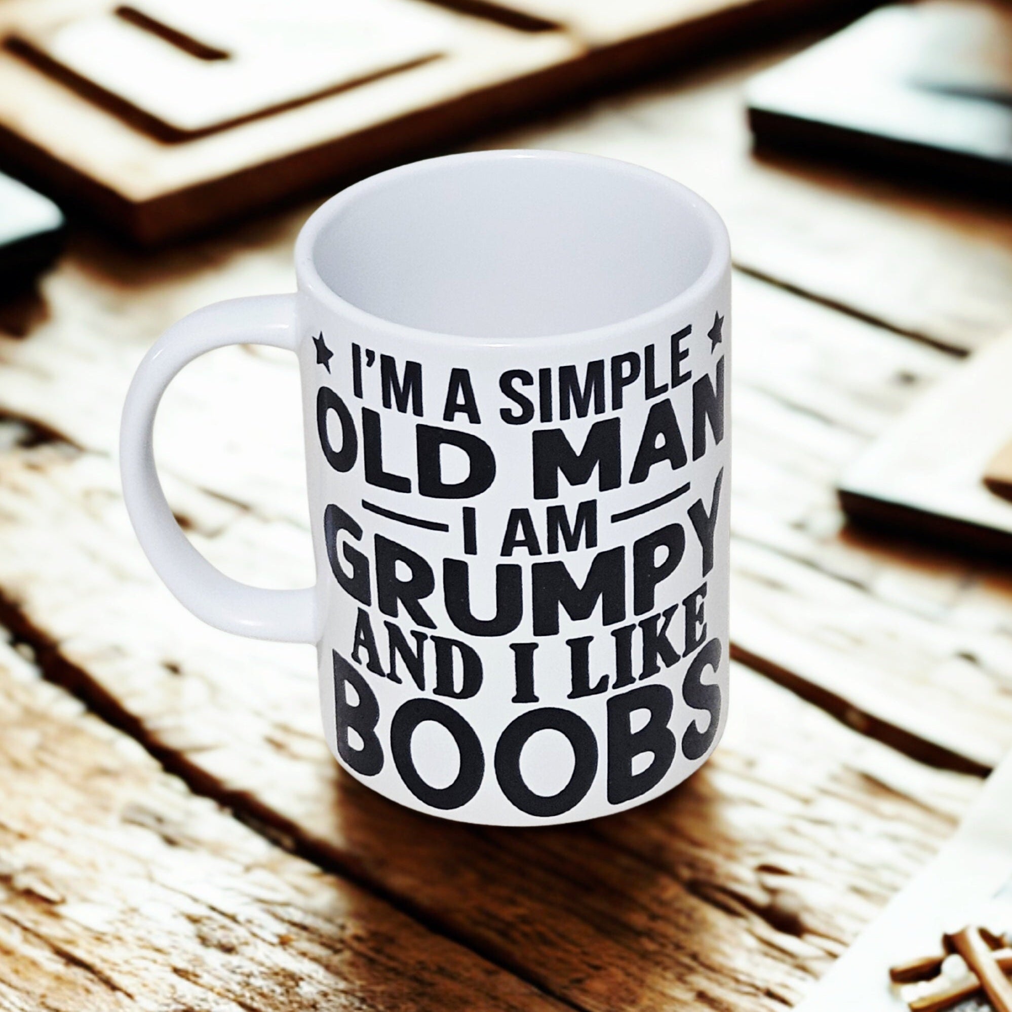 Grumpy old man 15 oz coffee mug new novelty cup humorous