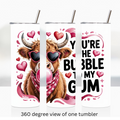 Highland cow love 20oz stainless steel insulated tumbler drinkware valentine