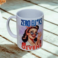 Sarcastic retro girl 15oz coffee mug new