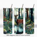 Woodland forest deer 20oz stainless steel insulated tumbler drinkware