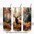Woodland forest elk 20oz stainless steel insulated tumbler drinkware