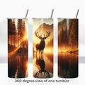 Deer buck 20oz stainless steel insulated tumbler drinkware